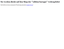 Tablet Screenshot of edition-baroque.de